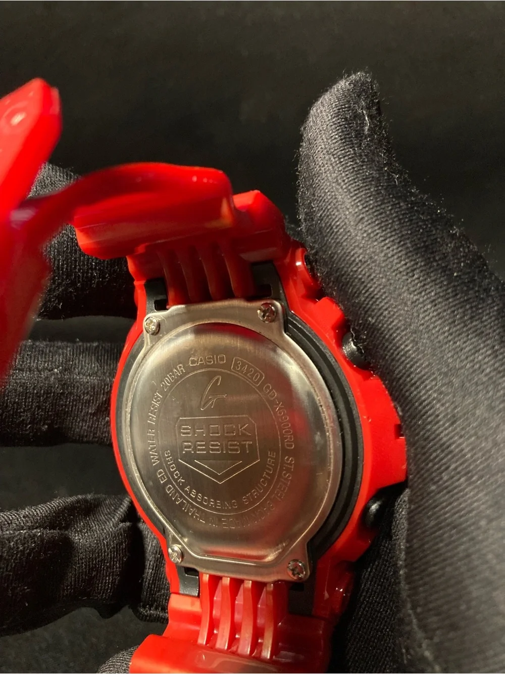 Red and White G Shock Gd6900